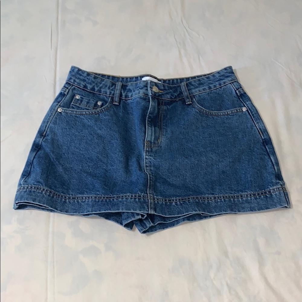 Princess Polly Blue Jean Shorts Classic Style